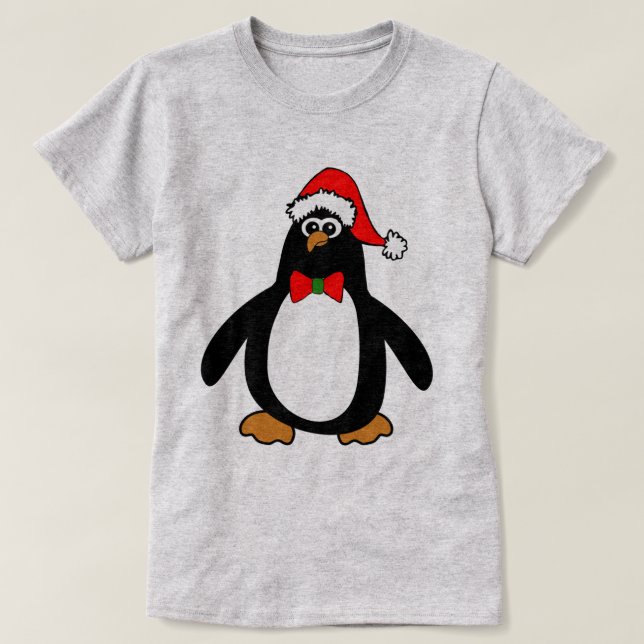Christmas Penguin T-Shirt (Design Front)