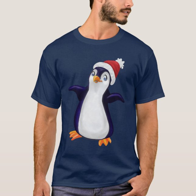 Christmas Penguin T-Shirt (Front)