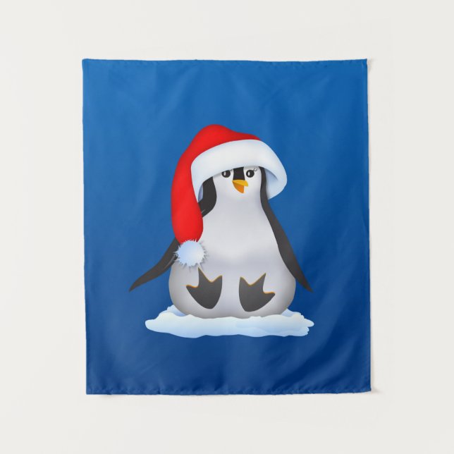 Christmas Penguin Tapestry (Front)