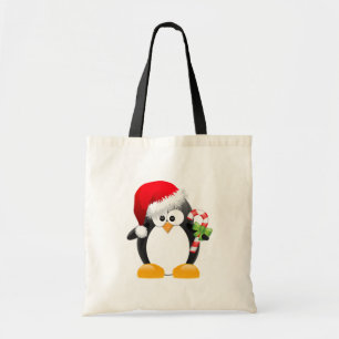 Christmas Penguin Tote Bag