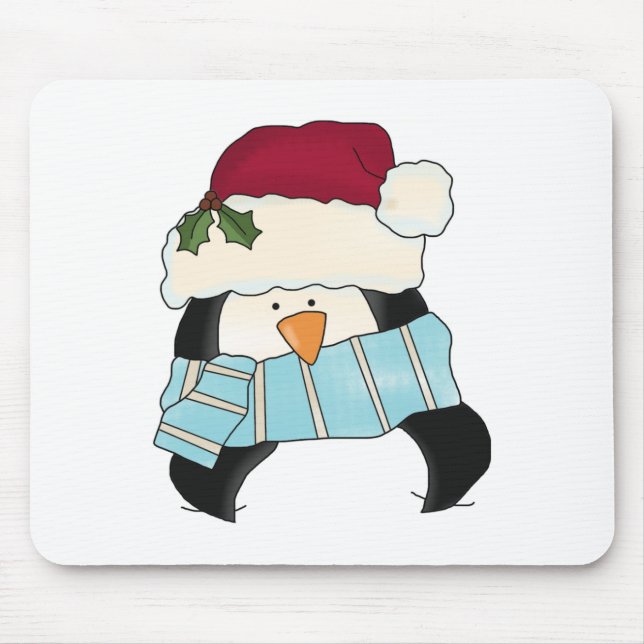 Christmas Penguin Tshirts and Gifts Mouse Pad (Front)