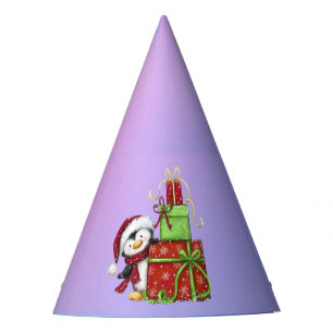 Christmas Penguin with Gifts - Festive Fun Decor Party Hat