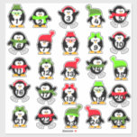 Christmas Penguins Advent Calendar<br><div class="desc">Create your own Advent Calendar with these cute Christmas Penguins Stickers that are marked the December dates leading to Christmas Day itself! Take some moments to create a fun Advent Calendar,  using these stickers,  some envelopes to keep the Treats or Special Messages.</div>