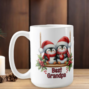 Christmas Penguins Best Grandpa Coffee Mug