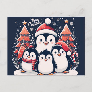 Christmas Penguin's by Rp  Postcard