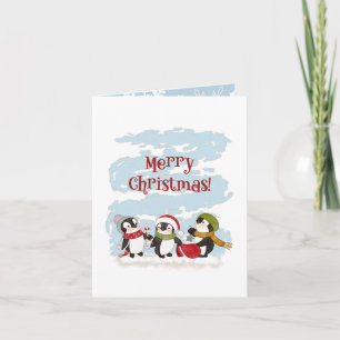 Christmas Penguins Greeting  Card