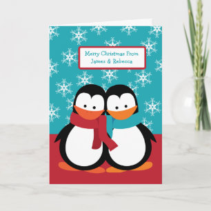 Christmas Penguins Holiday Card