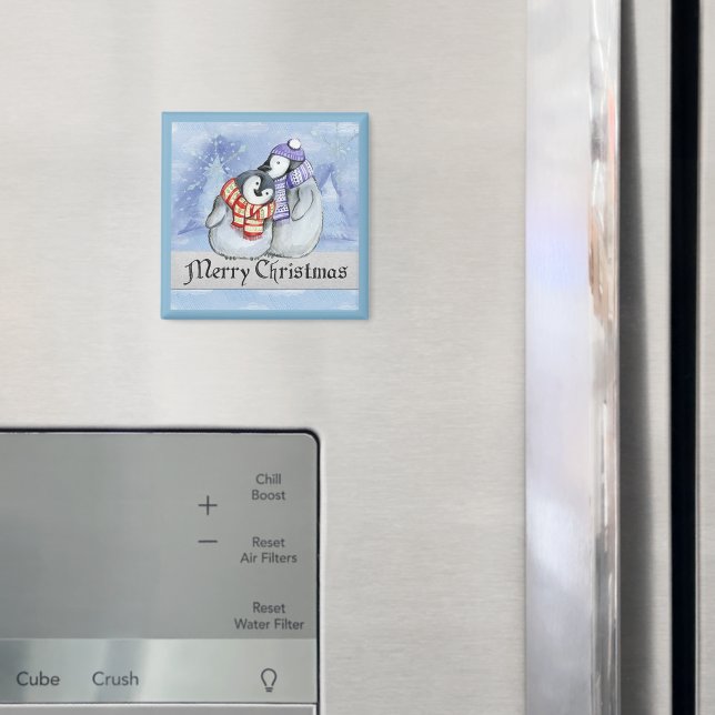 Christmas Penguins Magnet (In Situ (Fridge))