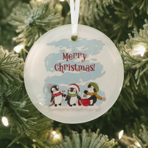 Christmas Penguins Ornament