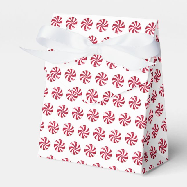 Christmas Peppermint Candies  Favour Box (Front Side)