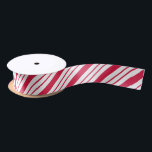 Christmas Peppermint Candy Cane Craft Gift Ribbon Satin Ribbon<br><div class="desc">A peppermint pattern decorates this holiday ribbon. Use this ribbon for gifts,  gift wrapping,  packages,  presents,  crafts,  decorations,  decor,  Christmas,  Christmas decorations,  flower arrangements,  etc... .The design is from original art.</div>