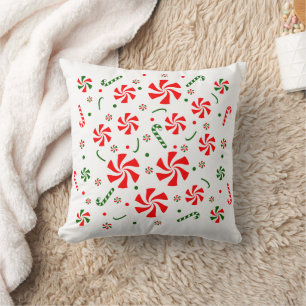 Christmas Peppermint Candy Cushion