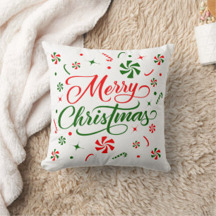 Christmas Peppermint Candy Cushion
