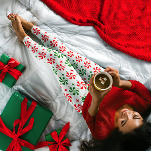 Christmas Peppermint Candy Leggings