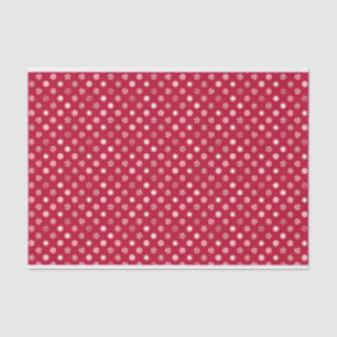 Christmas Peppermint Candy Lollipops Polka Dot Tissue Paper