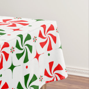 Christmas Peppermint Candy Tablecloth