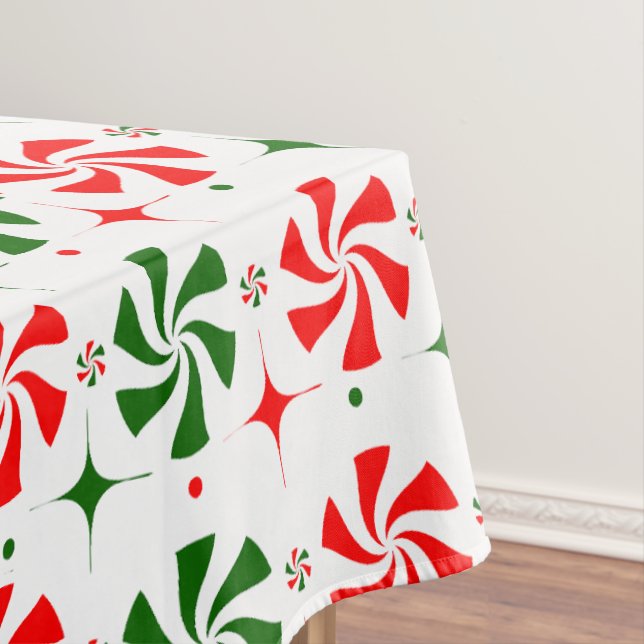 Christmas Peppermint Candy Tablecloth (In Situ)