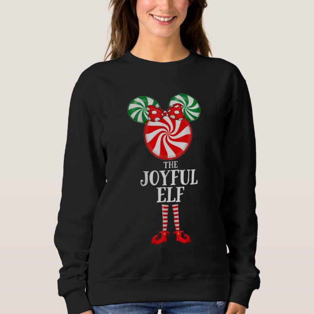 Christmas Peppermint Candy Ugly Christmas Sweater (Front)