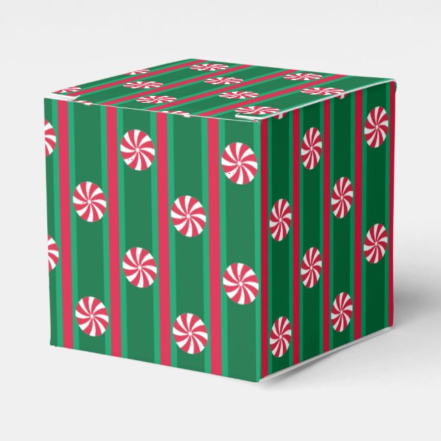 Christmas Peppermint Favour Box (Front Side)