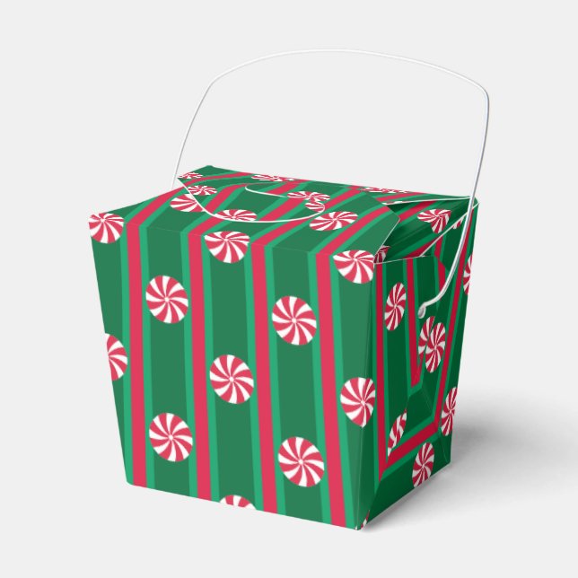 Christmas Peppermint Favour Box (Front Side)