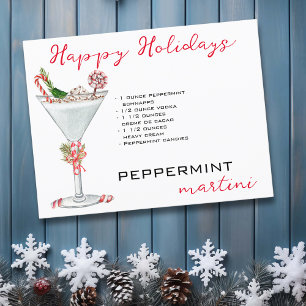 Christmas Peppermint Martini Cocktail Recipe   Postcard