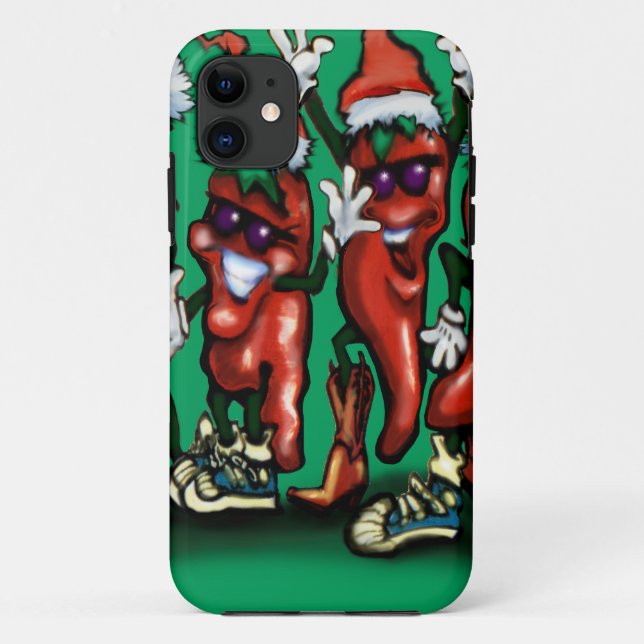 Christmas Peppers Case-Mate iPhone Case (Back)