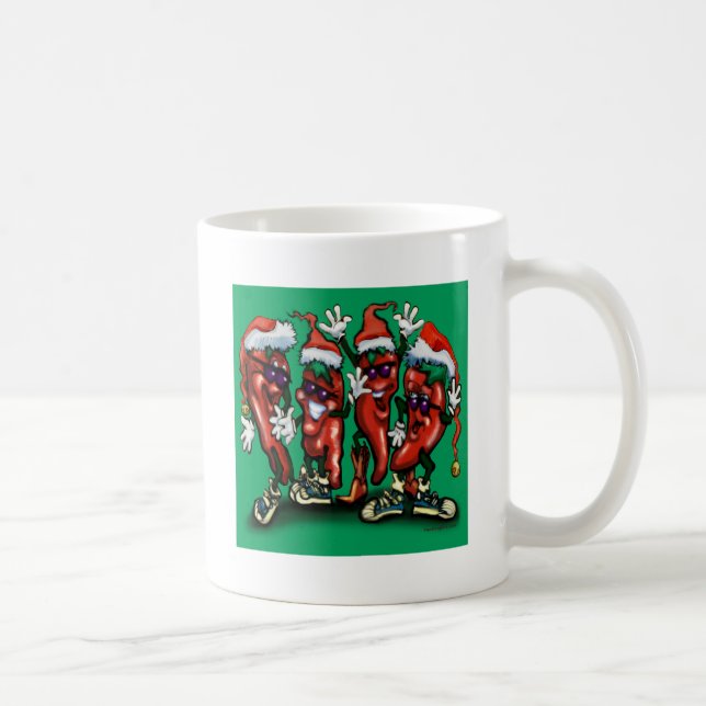 Christmas Peppers Coffee Mug (Right)