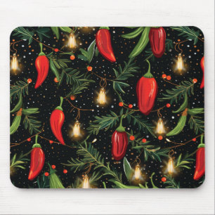 Christmas Peppers Mouse Pad