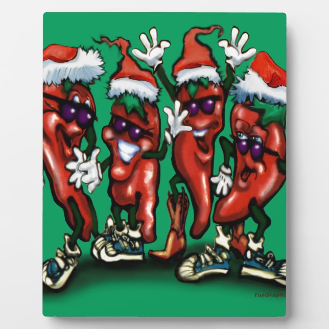 Christmas Peppers Plaque (Front)