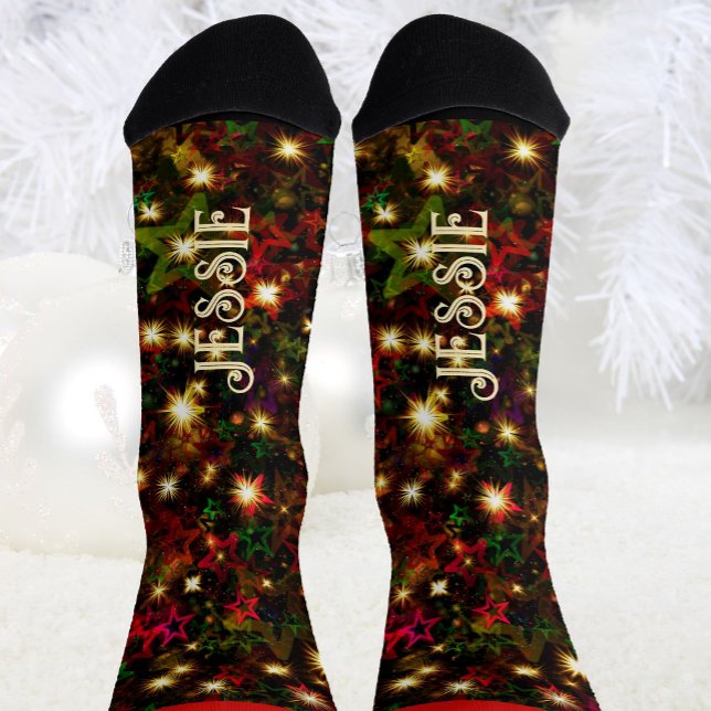 Christmas Personalise Name Novelty Gift Socks (Creator Uploaded)