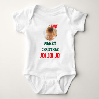 Christmas personalised Baby Jersey Bodysuit colour