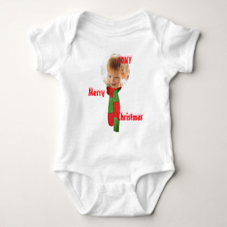 Christmas personalised Baby Jersey Bodysuit colour