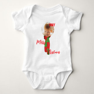 Christmas personalised Baby Jersey Bodysuit colour