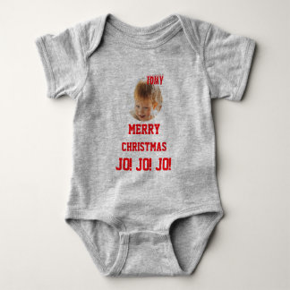 Christmas personalised Baby Jersey Bodysuit colour