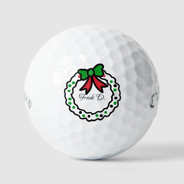 Christmas Personalised Callaway Golf Supersoft  Golf Balls (Front)