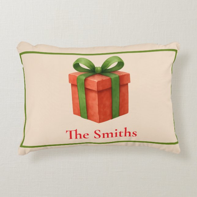 Christmas Personalised Decorative Cushion (Front)
