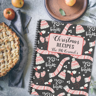 Christmas Personalised Family Name Recipe Notebook
