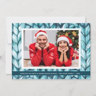 Christmas Personalised Knit Holiday Card