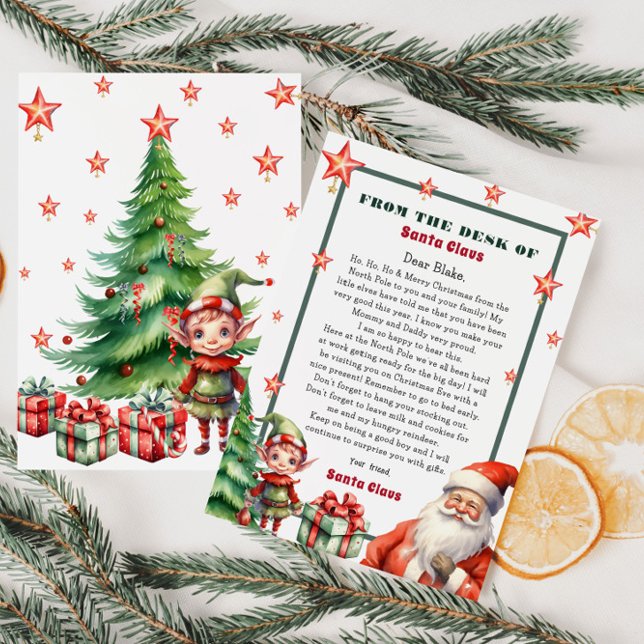 Christmas Personalised letter from Santa and Elf  Invitation (Creator Uploaded)