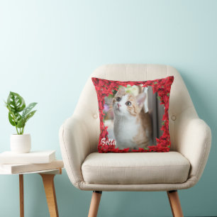 Christmas Personalised Pet Name/ Photo Cushion