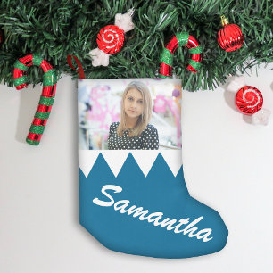 Christmas Personalised Photo Small Christmas Stocking