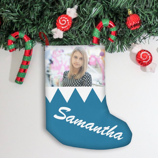 Christmas Personalised Photo Small Christmas Stocking (Creator Uploaded)