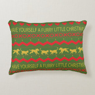 Christmas Personalised Pillow "Furry XMAS" Dog/Cat