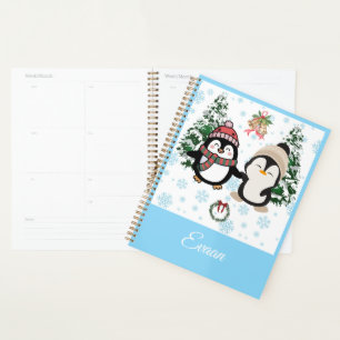 Christmas Personalised Spiral Notebook Planner