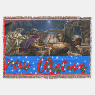 christmas, personalised,Throw, Fleece & Sherpa Th Throw Blanket