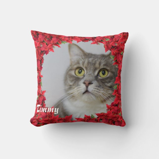 Christmas Personalized Pet Name/ Photo Cushion (Front)