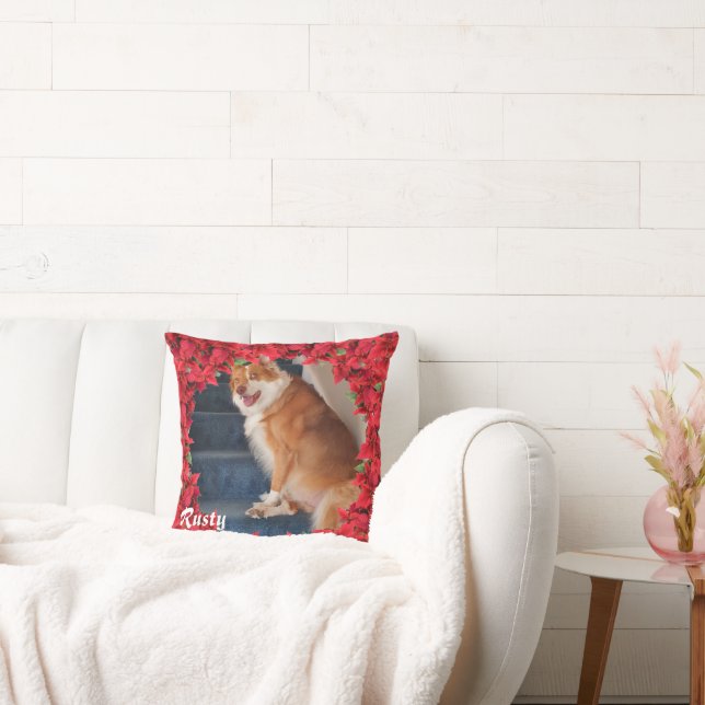 Christmas Personalized Pet Name/ Photo Cushion (Couch)