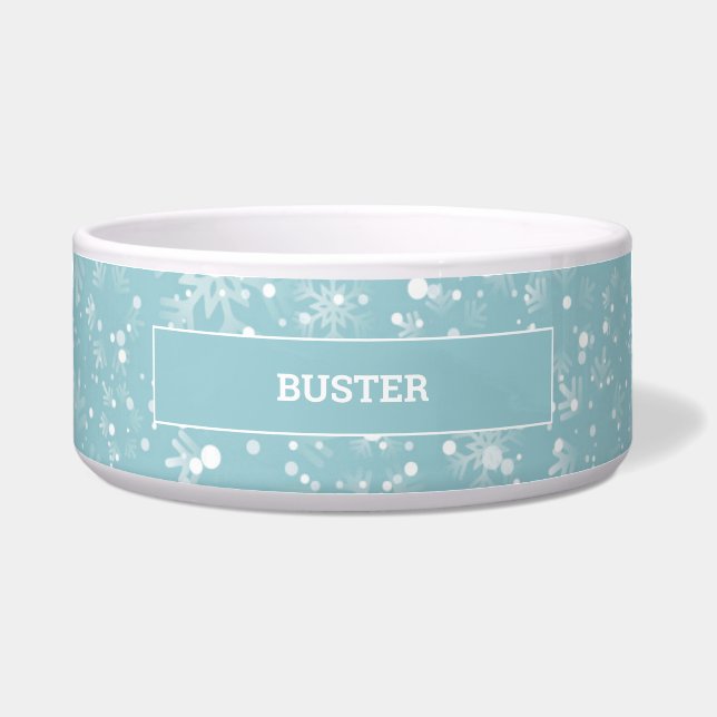 Christmas Pet Dog | Cat Personalised Bowl (Front)