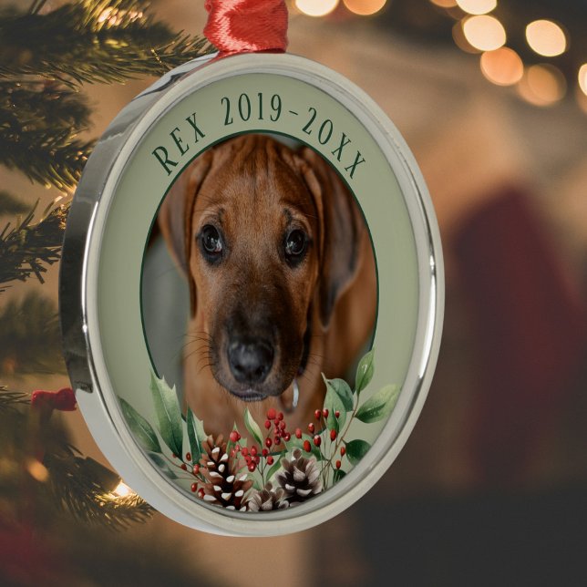 Christmas Pet Memorial  Metal Ornament (Creator Uploaded)
