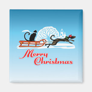 Christmas Pet Parade Magnet